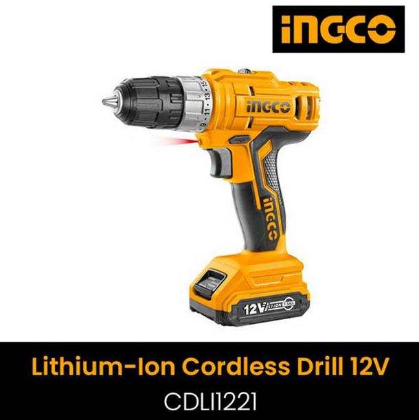 LITHIUM LON CORDLESS DRILL 12V